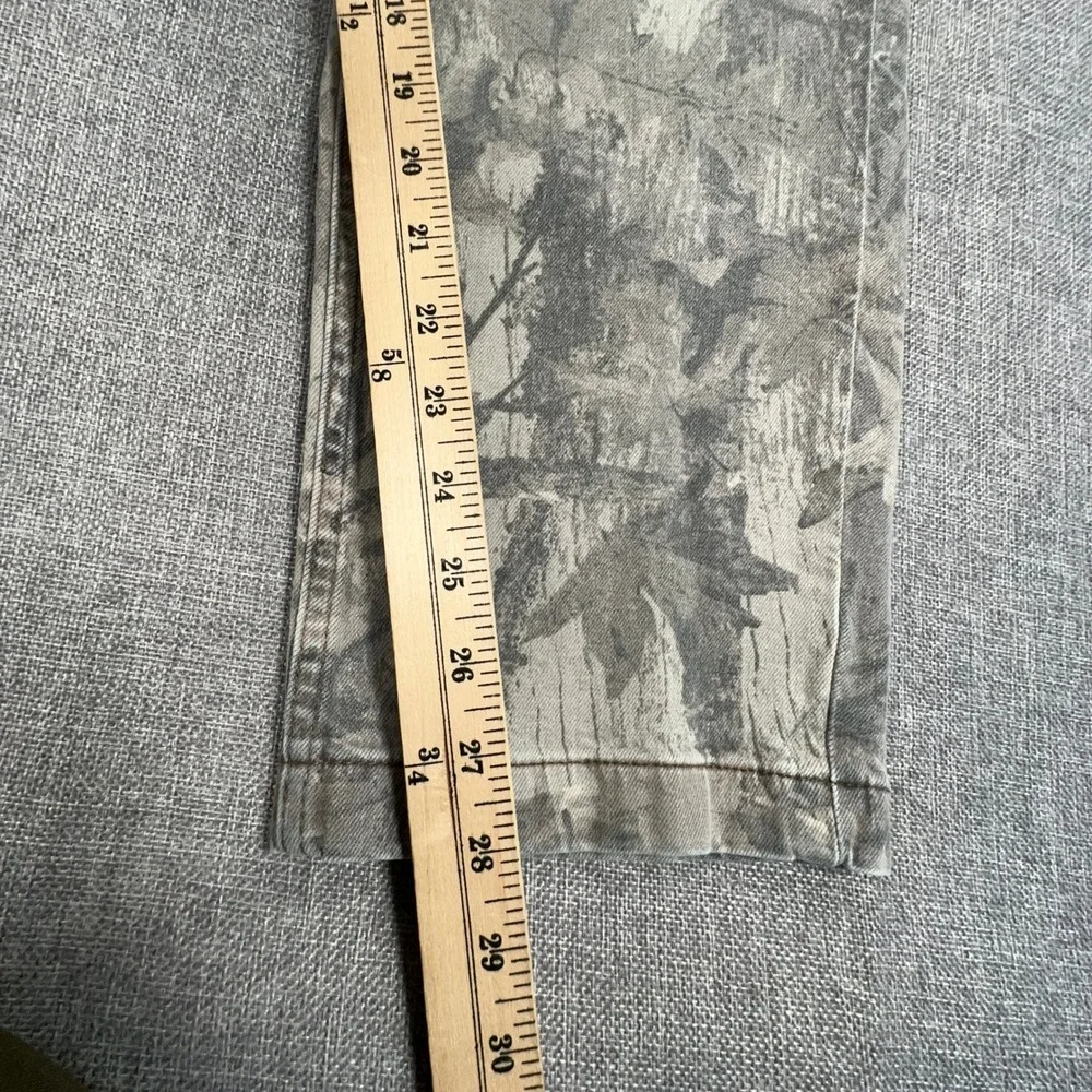 Hollister Loose Pants Mens 32x32 (Fits 32x28) Gray Real Tree Camo Utility Jeans